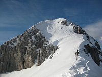 Salita al Rif. Albani e al Ferrante ( 2427 m) il sabato, passaggio al Pizzo di Petto (2270 m) domenica (21-22 febb. 09) - FOTOGALLERY